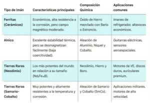 Clasificación de Materiales Magneticos