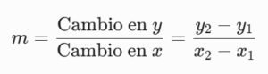 Pendiente de una Recta